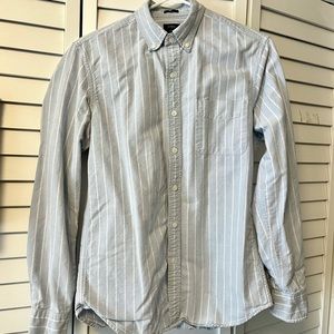 J. Crew Men's Small Slim Fit Oxford Striped Long Sleeve Button Down Shirt
